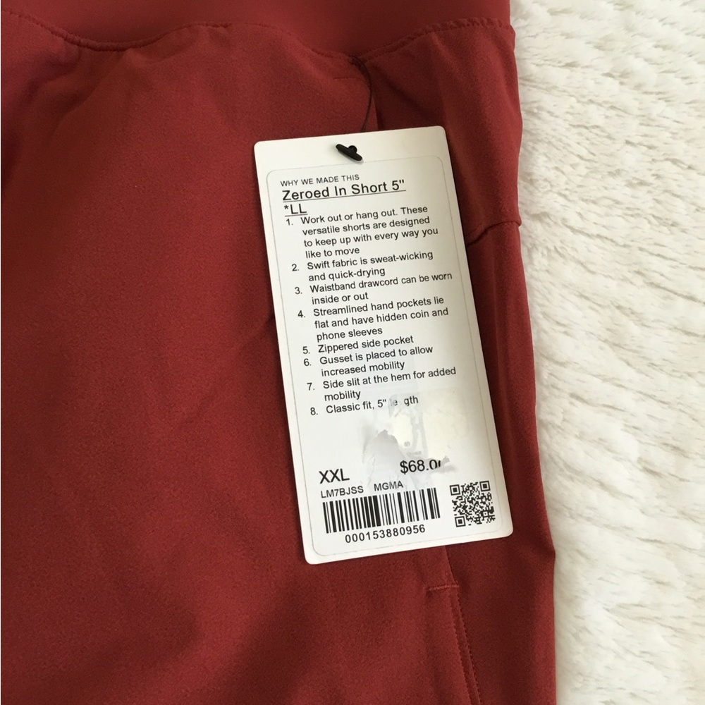 Lululemon Zeroed In Short 5" Linerless NWT Size XXL - Picture 3 of 10